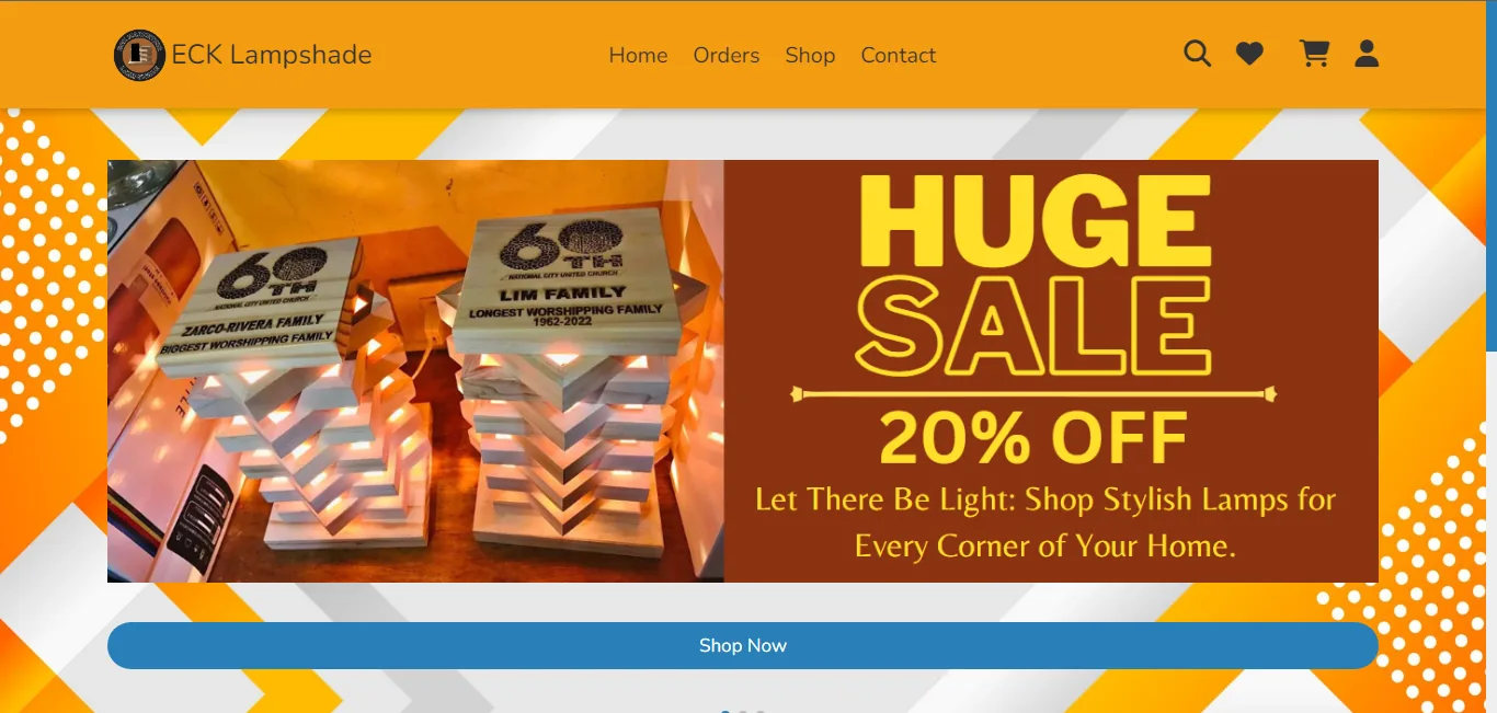 ECK Lampshade E-Commerce Website